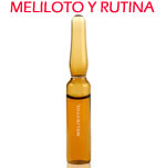 Extracto de Meliloto y Rutina  - Acción antiespasmódica, debida esencialmente a la cumarina y se ejerce a dos niveles